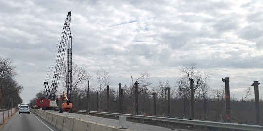 Vigo Co. causeway trail construction