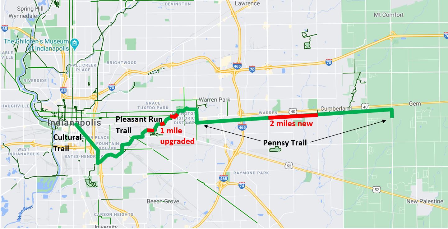 Indy Pleasant Run-Pennsy Trails