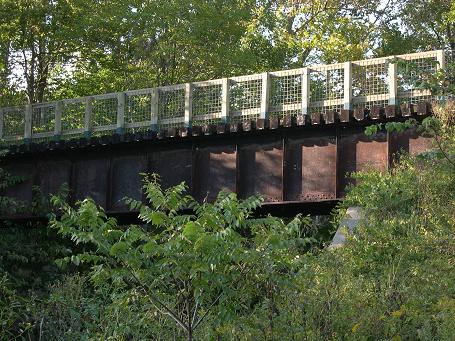 Trestle railing from below